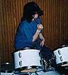 Brian at an early Pusher practice in Jeremy's basement